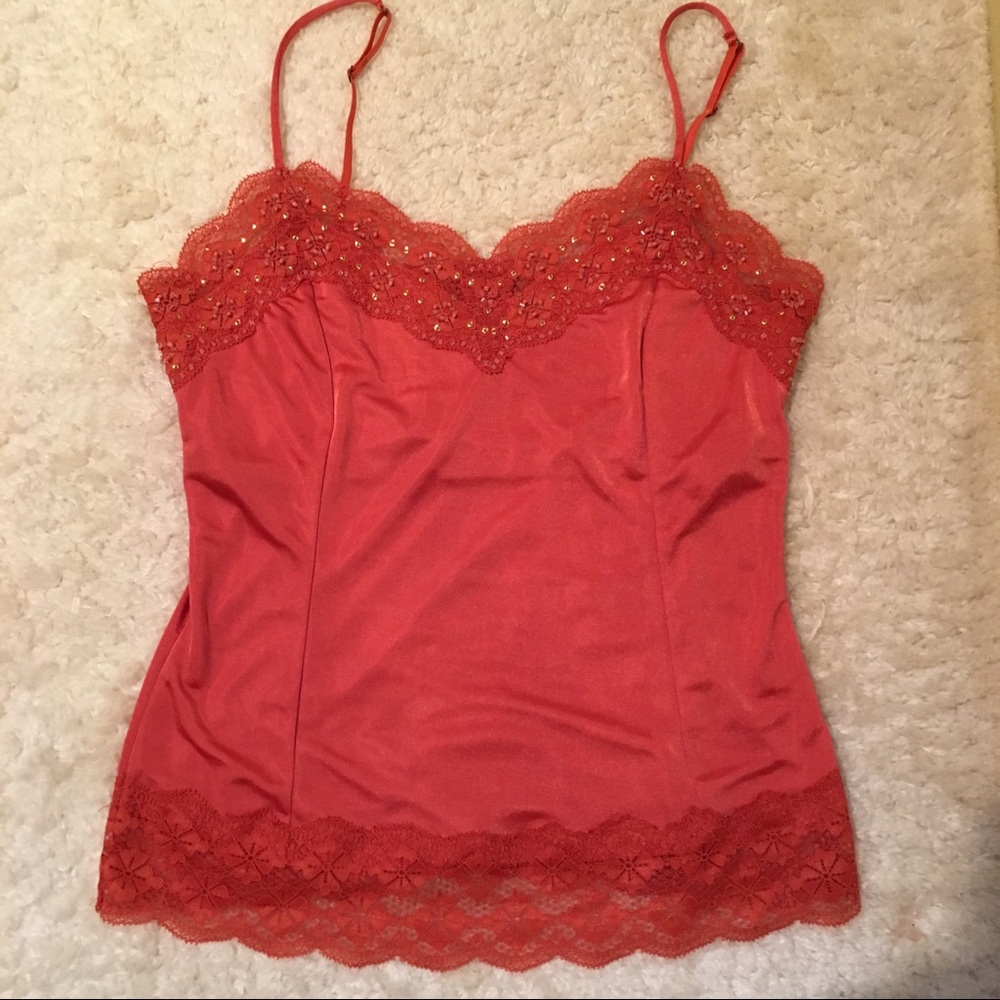 Victoria’s Secret Lace Sequin Satin Cami